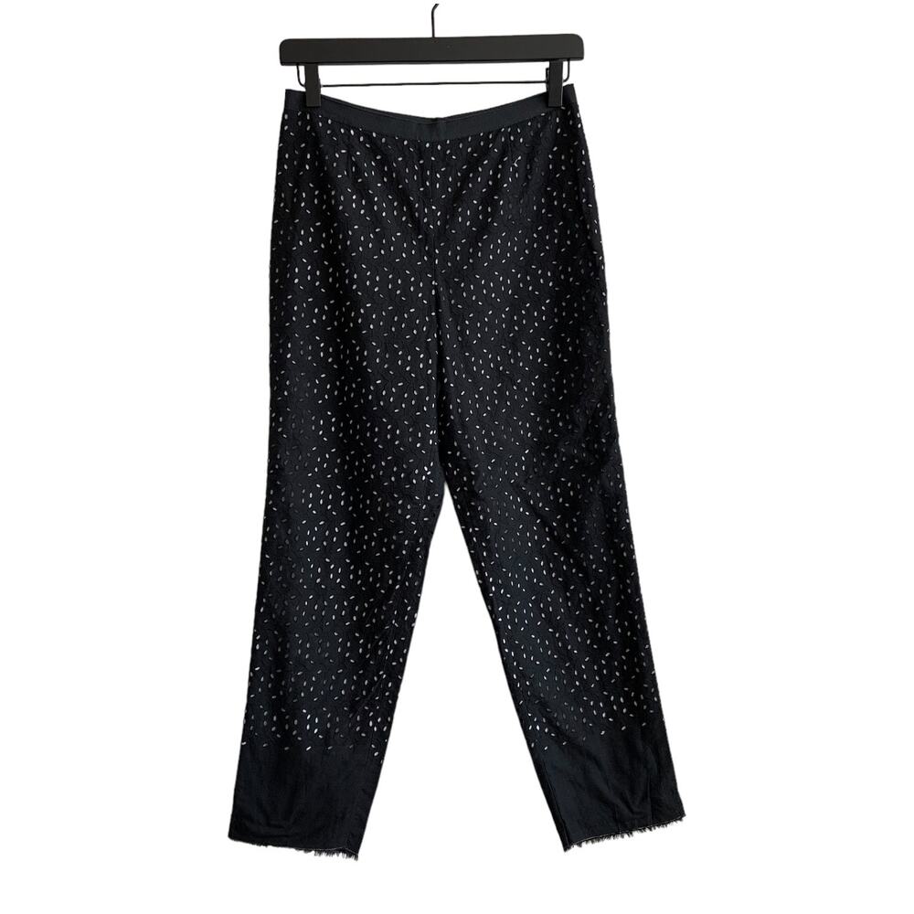 Charles Chang-Lima Size 2 Drop Waist Cotton Eyelet Pants